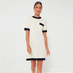 Tuckernuck Wool Blend White Merritt Knit Short Sleeve Mini Dress Medium